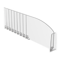 Разделитель DIV120-BT80 , длина 285-485 мм, прозрачный пластик
