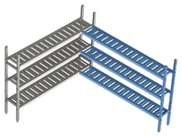 Стеллаж модульный угловой дополнительный POLAIR LOAD.ME POLY 18AL.3PP30.18C