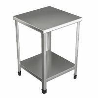 Стол производственный островной  нержавеющая полка  уголок нержавеющая сталь  разборный    500х600х850
