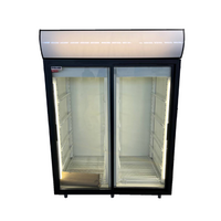 Шкаф холодильный со стеклянной дверью DM114Sd-S (ШХ-1,4 ДС) POLAIR  +1…+10°С Б-00132807 ВОСТАНОВЛЕН  1400  прозрачная КУПЭ