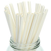 Трубочки для коктейля без гофры 19,7 см х 6 мм 250 шт/уп  Белый БУМАЖНАЯ