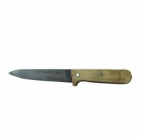 Нож обвалочный 14 см  деревянная ручка для снятия шкуры с ног и отделения голов  Метиз