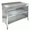 Стол тумба без дверей  с бортом      нержавеющая сталь  1500х700х870