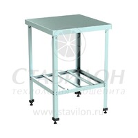 Стол производственный с бортом СРТ-О 700/600/870 ТНН решетка оцинк АСС  оцинк сталь