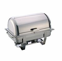 Мармит 9 л 650х370х450 мм 1/1 с роликовой крышкой MGsteel с 2 горелками