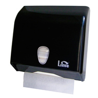 Диспенсер для листовых полотенец Mini V (С) сложение  Система Н3 черный LIME