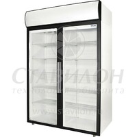 Шкаф холодильный со стеклянной дверью DM114-S (ШХ-1,4 ДС) POLAIR  +1…+10°С Standart
