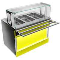 Модуль технологический АЛРМ2-К-Т031 Astropit Мармит 2-х блюд тепловой ОКА  полка 1 уровень, для гастроемкостей, LED-подсветка  1120