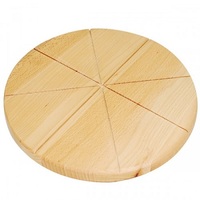 Доска для пиццы 350х20 мм 8 сегментов с канавкой  бук