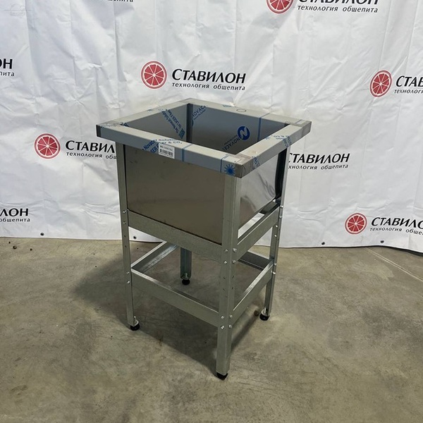 Ванна моечная 1 секц без борта УВМ-1/430-УОО4 без эксплуатации УЦЕНКА каркас оцинкованная сталь 430х400х300 Ванна моечная 1 секц без борта УВМ-1/430-УОО4 без эксплуатации УЦЕНКА каркас оцинкованная сталь 430х400х300