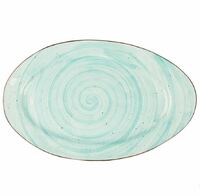Блюдо овальное 40х25 см Ocean Fusion P.L. Proff Cuisine фарфор  голубой
