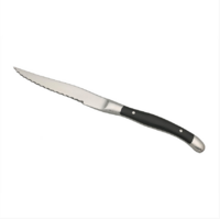 Нож для стейка 23,5 см Париж Proff Cuisine (черная ручка)