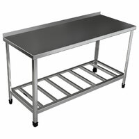 Стол производственный с бортом  нержавеющая решетка  уголок нержавеющая сталь  разборный    1600х700х850  НЕСТ