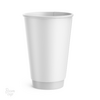 Стакан бумажный 350 мл D90 мм  двухслойный Белый