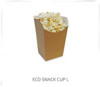 Упаковка  ECO для снеков D108(88)х108 мм  размер L картон крафт