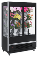 Горка холодильная для цветов Carboma FC 20-08 VM 1,3-1 Standard FLORA (фронт X7, распашные двери)